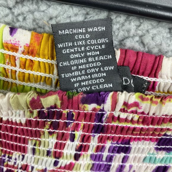 Chelsea & Theodore Tiered Ruffle Boho skirt Multi Color Size Small EUC - Picture 5 of 6